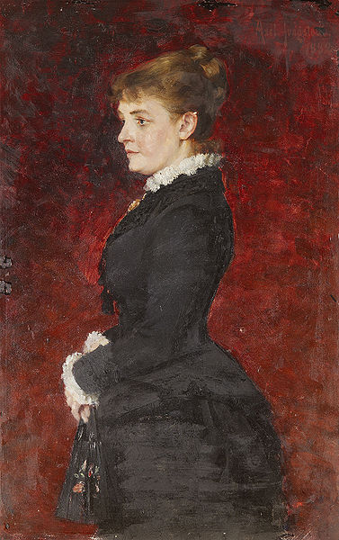 Portrait  Lady in Black Dress